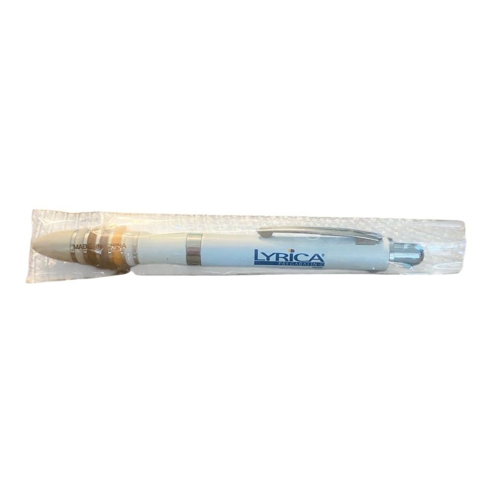 Drug Rep Lyrica Pfizer Collectible Heavy Metal Pen RARE Original Package